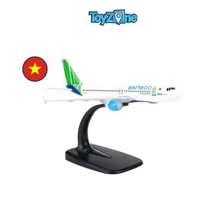 [Mã TOYJAN hoàn 20K xu đơn 50K] Mô hình máy bay Bamboo Airways Airbus A320 16cm Everfly