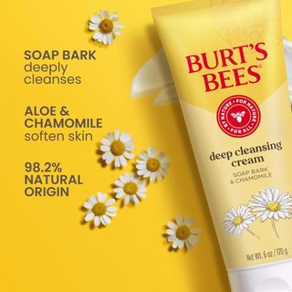 SỮA RỬA MẶT HOA CÚC BURT'S BEES DEEP CLEANSING CREAM, SOAP BARK & CHAMOMILE