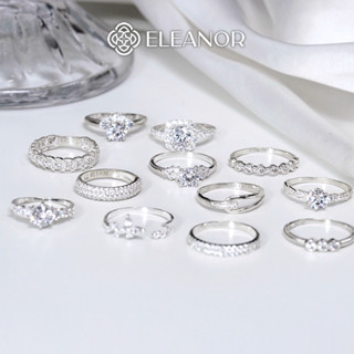 Nhẫn bạc nữ Eleanor Accessories đa dạng kiểu dáng đính đá nhẫn bạc 925 phụ kiện trang sức 7983