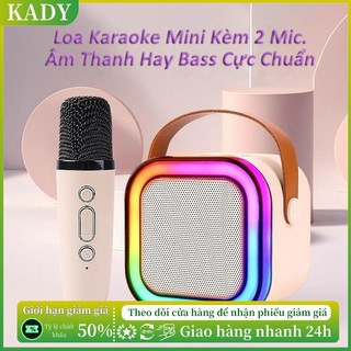 Kady loa bluetooth mini 2 micro không dây hát karaoke tại nhà âm thanh hay bass cực chuẩn