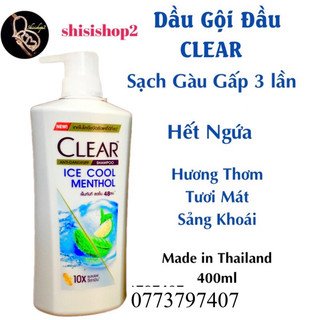 💐Dầu Gội Clear Bạc Hà Thái Lan 400ml Hết Sạch Gàu Mạnh Gấp 3 lần