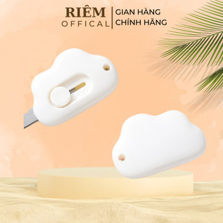 Dao Rọc Giấy Mini Dao Rọc Giấy Hình Đám Mây Nhỏ Gọn Có Thể Làm Móc Khóa Đa Năng Tiện Lợi RIEM
