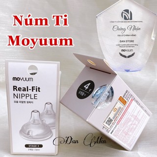 Tặng Đục Núm- Núm ti Moyuum số 1 2 3 4 chính hãng, Núm ti bình sữa moyuum Hàn Quốc nhập khẩu chính hãng