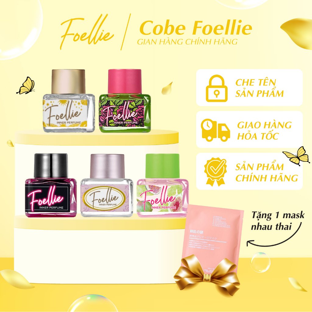( LEMITED ) Nước Hoa Vùng Kín FOELLIE Hàn Quốc Cao Cấp, Hương Thơm Dịu Mát, Ngăn Ngừa Viêm Nhiễm Hiệu Quả 5ML