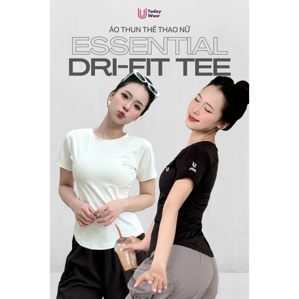Áo thun thể thao nữ Essential Dri-FIT tập gym yoga chống tia UV chống nắng UPF 50+ Today U Wear | BigBuy360 - bigbuy360.vn