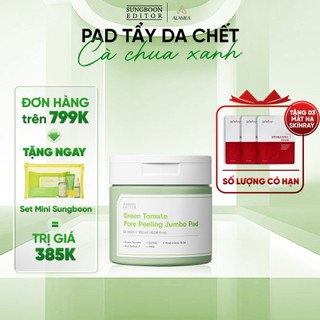  Pad Tẩy Da Chết Cà Chua Xanh SUNGBOON GREEN TOMATO PORE PEELING JUMBO PAD 180ML