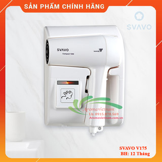Máy sấy tóc treo tường khách sạn SVAVO, máy sấy tóc ion âm bảo hành 12 tháng