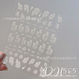 Sticker hoa Hồng trang trí móng tay