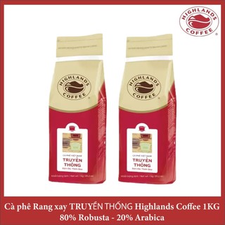 Combo 2 kg cà phê truyền thống highlan coffe
