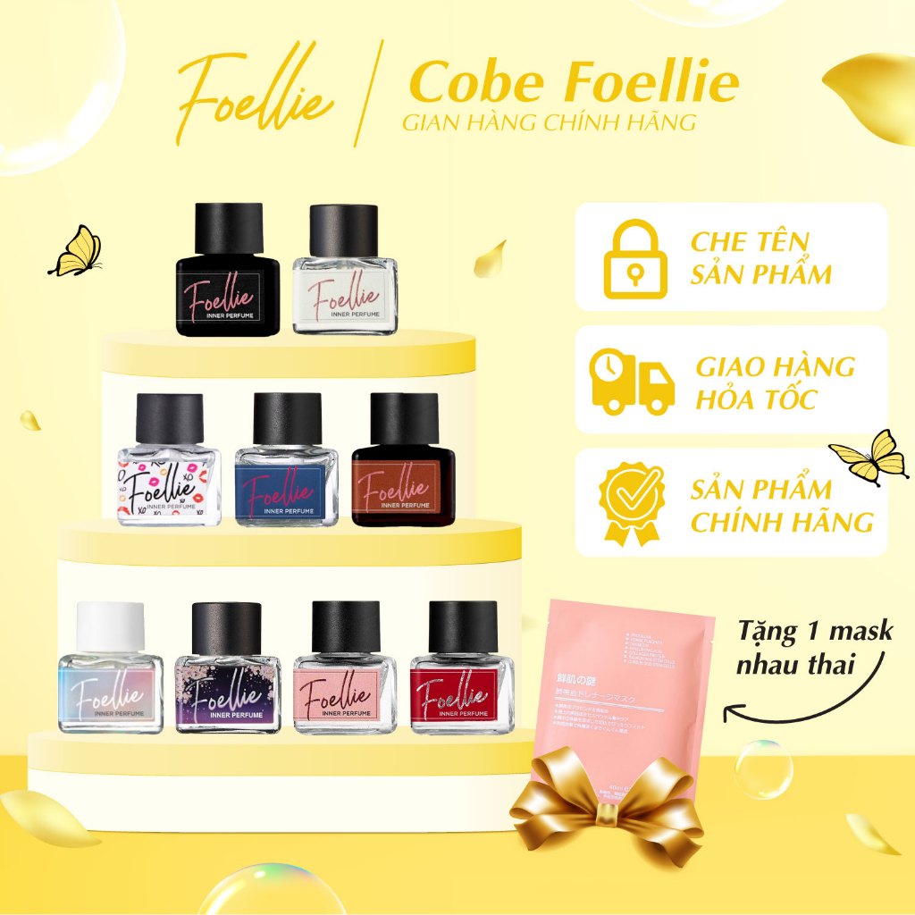 Nước Hoa Vùng Kín FOELLIE Hàn Quốc Cung Cấp Độ Ẩm, Ngăn Ngừa Lão Hoá, Hương Thơm Nồng Nàng 5ML