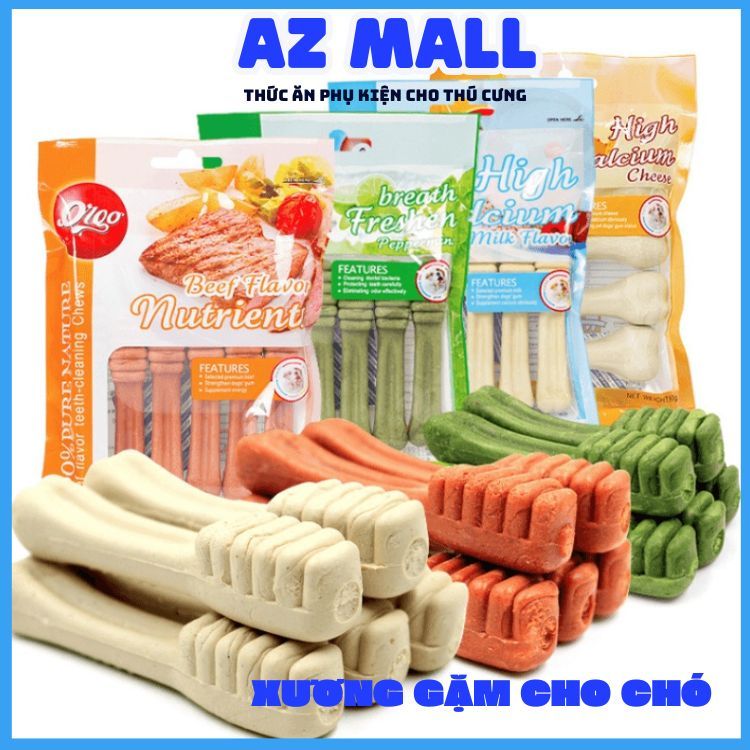 Xương gặm Orgo cho chó,  xương gặm sạch răng cho chó, bổ sung canxi...