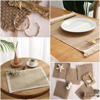 VẢI BỐ THƯA TUA RUA phụ kiện chụp ảnh mộc mạc thiên nhiên. miếng lót decor chụp food chất