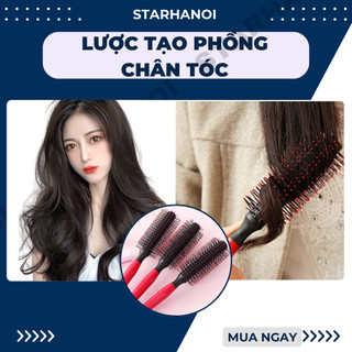 Lược lô cuốn dập phồng tóc | Lược tròn tạo kiểu tóc ngắn đẹp tóc dài đẹp