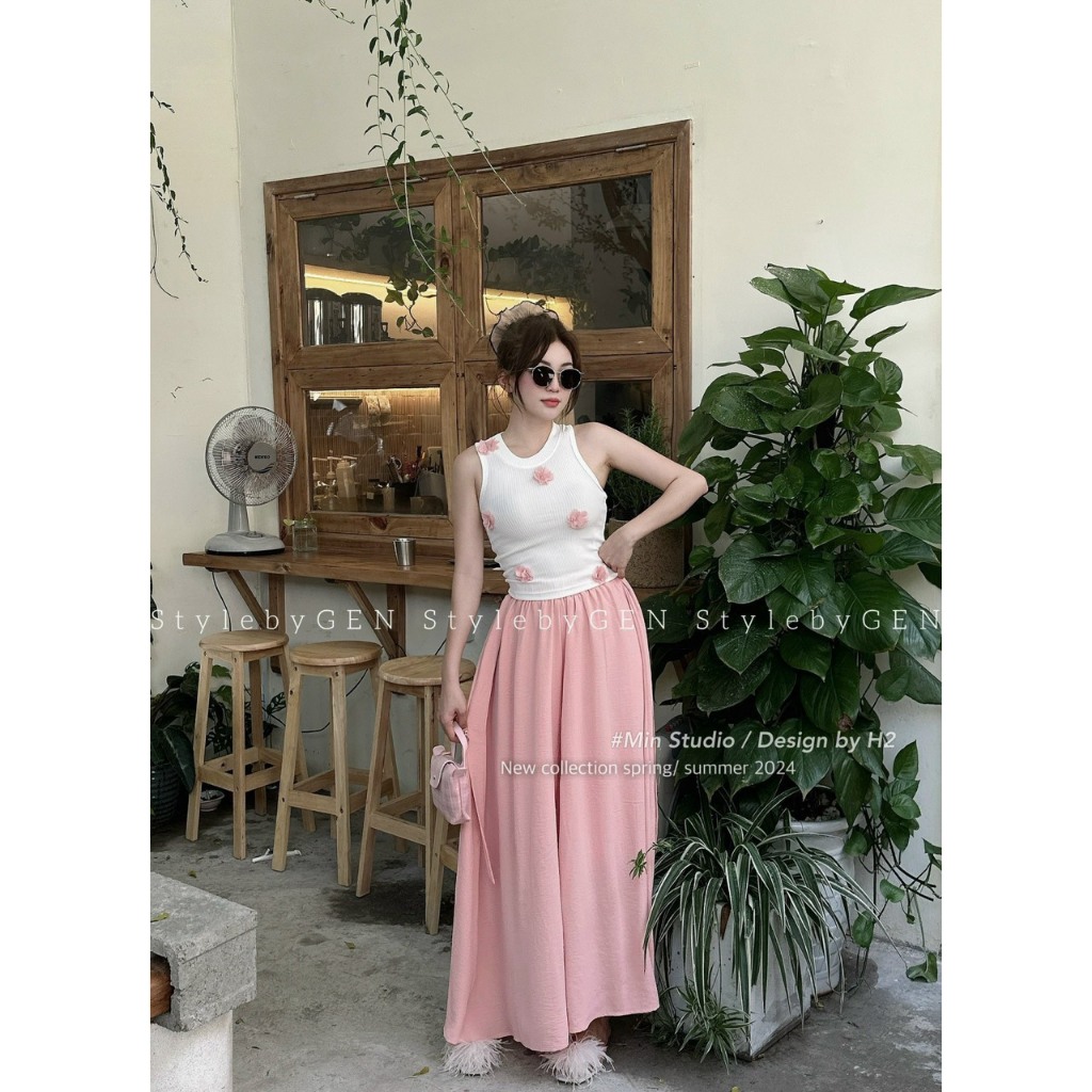 ❤️SET VÁY HOA ĐÍNH NỔI