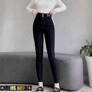 Quần jean nữ co giãn, quần bò lưng cao 9 tấc dáng ôm body cạp cao nhiều mẫu Bi_shop 173 ms512