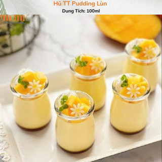 Hũ Thủy Tinh Pudding Lùn 100ml