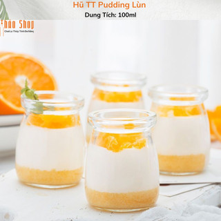 Hũ thủy tinh pudding lùn 100ml