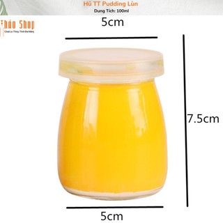 Hũ Thủy Tinh Pudding Lùn 100ml