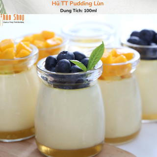 Hũ Thủy Tinh Pudding Lùn 100ml