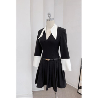 👗ĐẦM XOÈ PHỐI SƠMI KÈM BELT <ảnh thật ở cuối>
