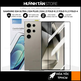 cường lực s24 ultra s24 plus z fold 6 5 4 trong suốt full màn hình chống bám vân tay chính hãng KUZOOM huỳnh tân store