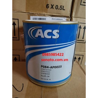 Sơn Lót hàng nhập Malaysia Xám Dàn Nhựa Áo ( Sơn oto - xe máy ) Đóng lon 1 Lít (1.3kg) SONQUANGPHU422
