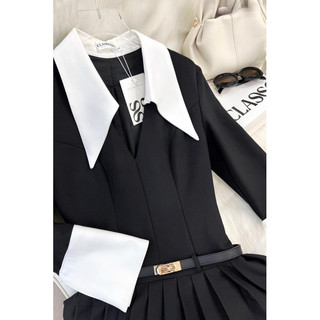 👗ĐẦM XOÈ PHỐI SƠMI KÈM BELT <ảnh thật ở cuối>