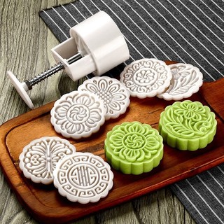 Khuôn làm bánh Trung Thu nhiều size kèm 4-6 mặt ép