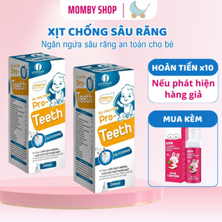 Xịt chống sâu răng cho bé, xịt chống sâu răng Pro Teeth  giúp bé vệ sinh răng miệng, ngăn ngừa sâu răng an toàn cho bé