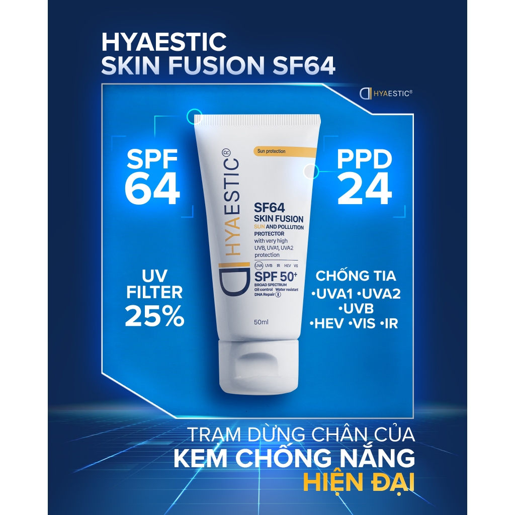 Kem chống nắng bảo vệ tối đa Hyaestic Skin Fusion SF64 Sun And Pollution Protector SPF50+ | BigBuy360 - bigbuy360.vn