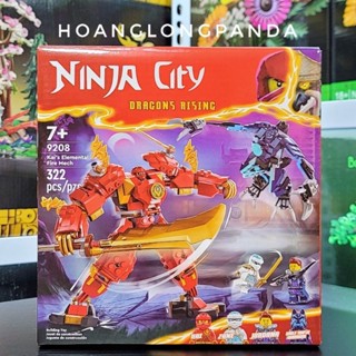 [Ninja] Đồ chơi lắp ráp Ninja City 9208 | 71808 Kai Elemental Fire Mech | 322 chi tiết