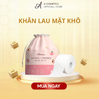 Bông tẩy trang, Khăn lau mặt dùng 1 lần ANIMERRY cuộn 40 khăn - siêu mềm, thấm hút cực tốt - Acosmetics, 50g