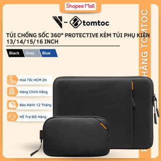 Túi chống sốc tomtoc 360* protective kèm túi phụ kiện cho macbook pro 13/14/15/16 inch