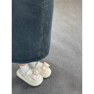 (ORDER) Dép cross đế 3cm đính nơ đáng yêu phong cách mới đi êm chân hàng Quảng Châu cao cấp