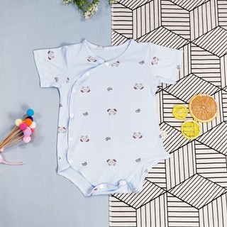Bộ Cộc Tay Cotton Cao Cấp Nút Gài Chéo Dành Cho Bé từ 3 đến 10 Ký