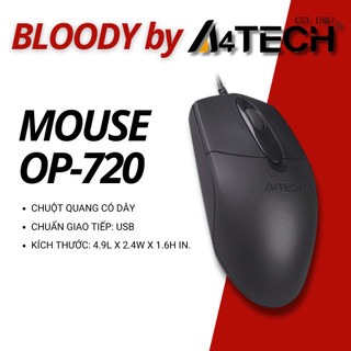 Chuột quang usb có dây a4tech op-720 - hàng chính hãng