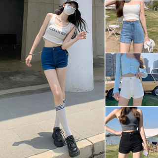Quần jeans nữ, quần short jeans ngắn basic màu xanh đủ size S M L SKUQ-18ADN1
