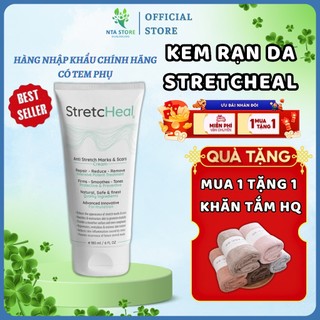 Kem rạn da Stretcheal USA 180ml - Rạn Mỹ Stretcheal - Hỗ trợ cho mẹ bầu phòng, chống, giảm rạn da