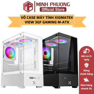 Vỏ case máy tính xigmatek view 3gf gaming m-atx - hàng chính hãng