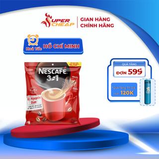 Bịch cà phê hoà tan nescafé 3in1 vị nguyên bản - công thức cải tiến sale 25.7 supercheap