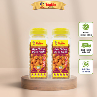  Combo 2 Hũ đậu phộng da cá tỏi ớt Tân Tân - Hũ 240g 