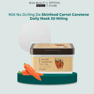 Mặt Nạ Dưỡng Da  Skinfood Carrot Carotene Daily Mask 30 Miếng(05/2027)
