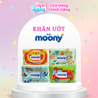 Khăn ướt moony nội địa nhât - khăn ướt moony natural - 76 tờ/ 50 tờ