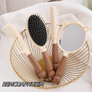 LƯỢC PHẲNG, LƯỢC GỠ RỐI TÓC, MASSAGE DA ĐẦU CHỐNG TĨNH ĐIỆN  HÌNH GẤU DỄ THƯƠNG YN547