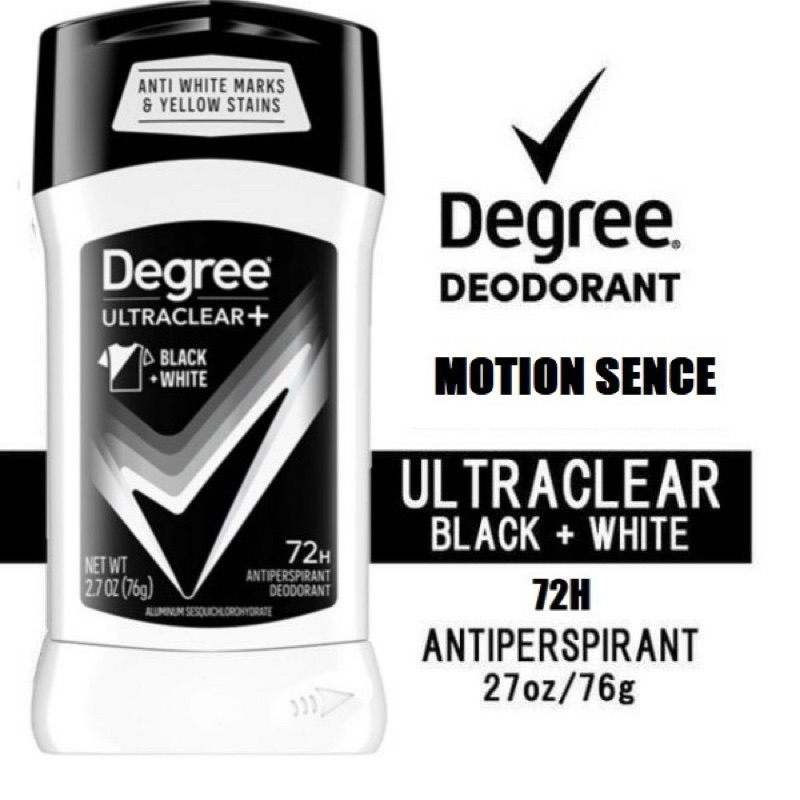 Lăn Sáp khử mùi Nam 5in1 Degree Ultraclear Black White