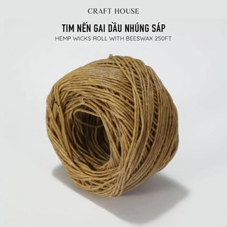 Tim nến gai dầu nhúng sáp ong – dạng cuộn 250ft
