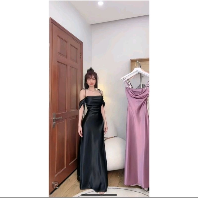 ĐÂM LỤA 2s cao cấp, xẻ đùi, chất lụa xin không xước, mềm mịn mát có size SML