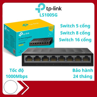 Switch 8 cổng gigabit, bộ chia cổng mạng lan 5 cổng tp-link ls1008g 1000mbps