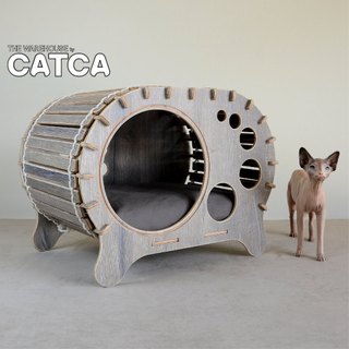 Nhà gỗ chó mèo cao cấp thiết kế lắp ghép CATCA - Nhà Homer