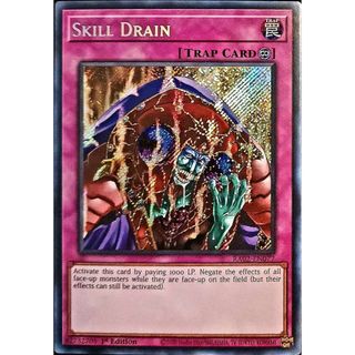 Ra02 Lá bài thẻ bài Skill Drain – Secret Rare - Tặng bọc bài nhựa bảo quản